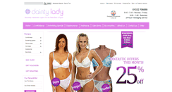 Desktop Screenshot of daintylady.co.uk